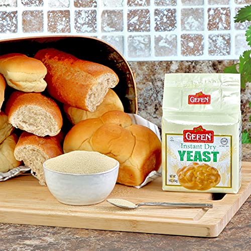 Gefen Instant Natural Dry Yeast, 1 Lb Bag, Great For Breads &Amp; Ch
