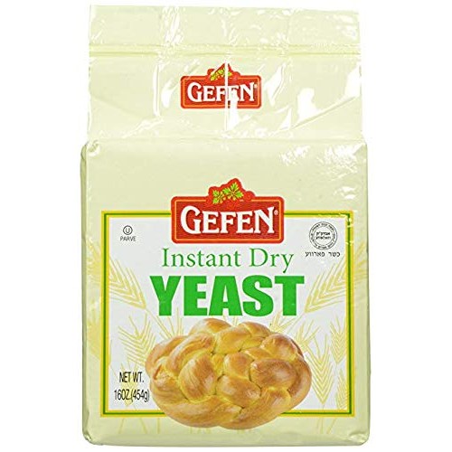 Gefen Instant Natural Dry Yeast, 1 Lb Bag, Great For Breads &Amp; Ch