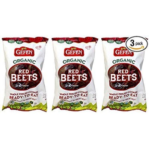 Gefen Organic Whole Peeled Cooked Beets - 3Pk - 1Lb Ea 3Lb