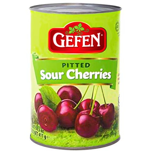 Gefen Pitted Sour Tart Cherries 14.5 Oz 2 Pack In Water, Two I