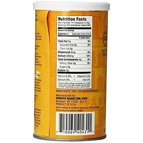 Gefen Pure Baking Soda, 12Oz 3 Pack In Resealable Container, T