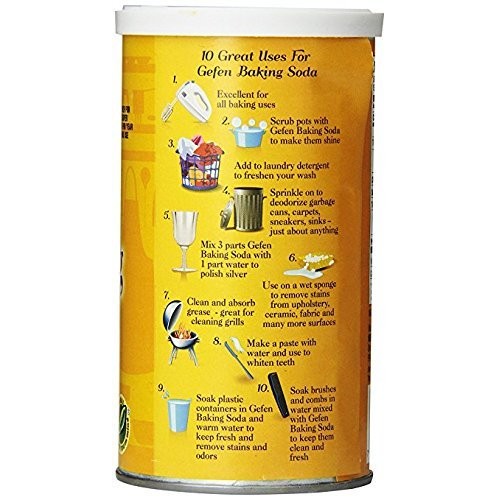 Gefen Pure Baking Soda, 12Oz 3 Pack In Resealable Container, T