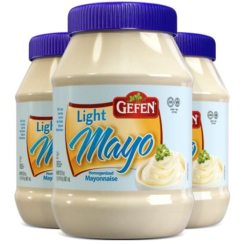 Gefen Rich & Creamy Light Mayonnaise, 30oz 3 Pack | No Corn Sy...