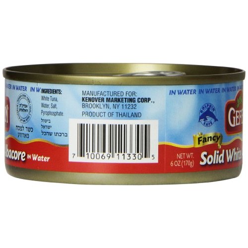 Gefen Tuna Solid White Passover, 6-Ounces Pack Of8