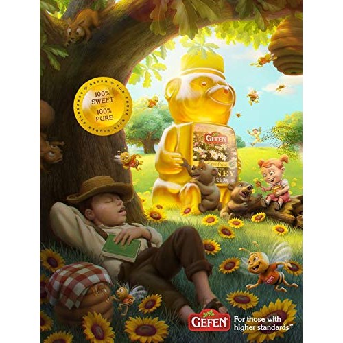 Gefen Us Grade A Honey Bears, 12Oz 2 Pack 100% Clover Honey, N