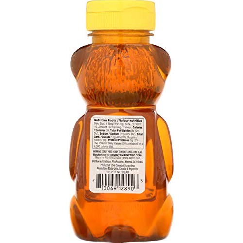 Gefen Us Grade A Honey Bears, 12Oz 2 Pack 100% Clover Honey, N