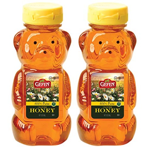 Gefen Us Grade A Honey Bears, 12Oz 2 Pack 100% Clover Honey, N