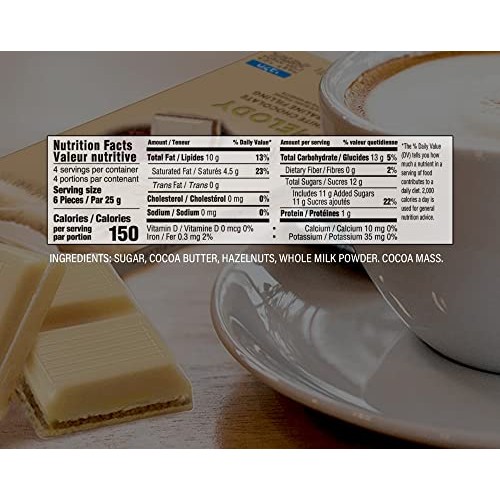 Geneve Swiss White Chocolate Bar with Nougat, 3.5oz 3 Pack | R...