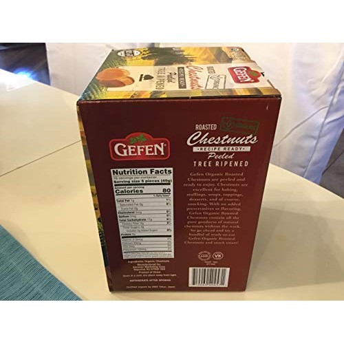 Roasted Organic Chestnuts 4 Pack -5.2 Oz. Bags 20.8 Oz.