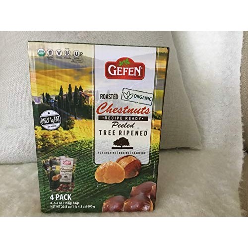 Roasted Organic Chestnuts 4 Pack -5.2 Oz. Bags 20.8 Oz.