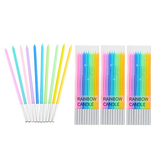 40 Count Birthday Candles Slow Burning Happy Birthday Cake Candl