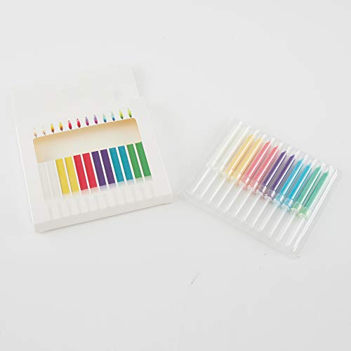 Birthday Candles Birthday Cake Colorful Candles Colored Flames C