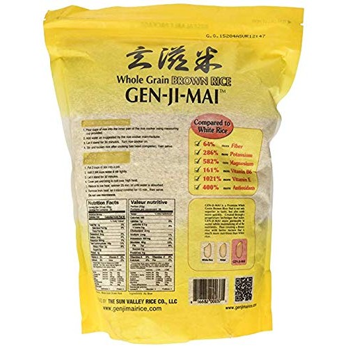 Gen-Ji-Mai Quick Cooking Brown Rice For Meal Prep And Bulk Cooki
