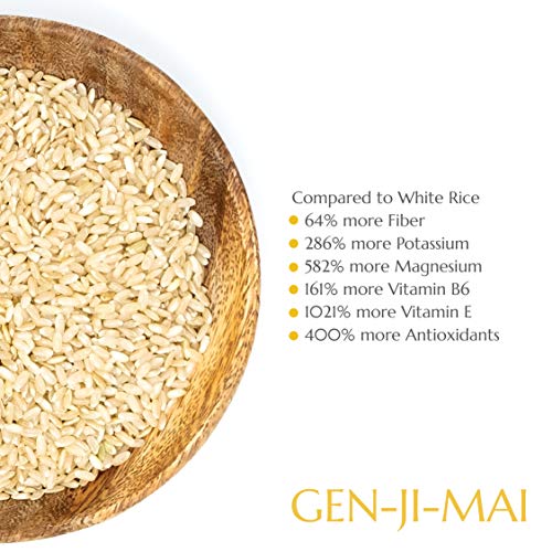 Gen-Ji-Mai Quick Cooking Brown Rice For Meal Prep And Bulk Cooki