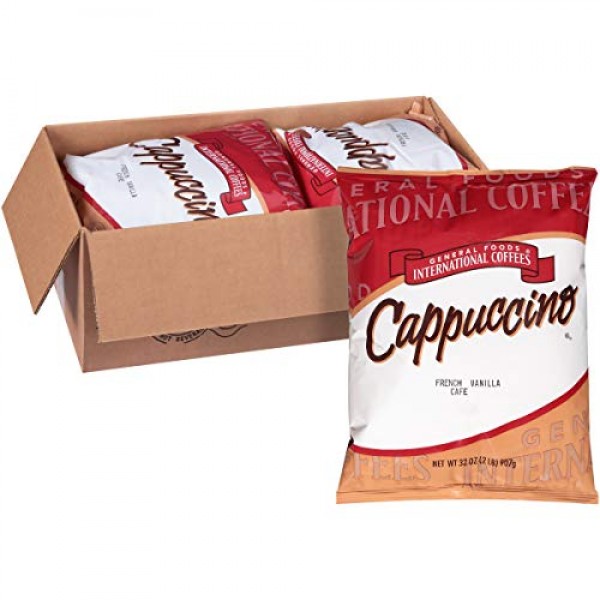 General Foods Italian Cappuccino Instant Coffee Mix 2 Lbs Bags,
