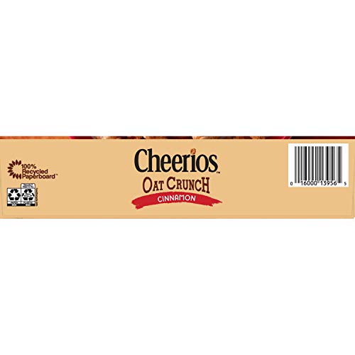 Cinnamon Oat Crunch Cheerios, Cereal With Oats, 26 Oz