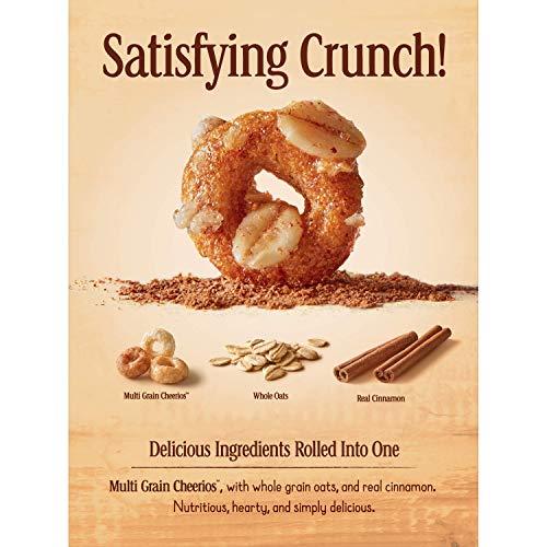 Cinnamon Oat Crunch Cheerios, Cereal With Oats, 26 Oz