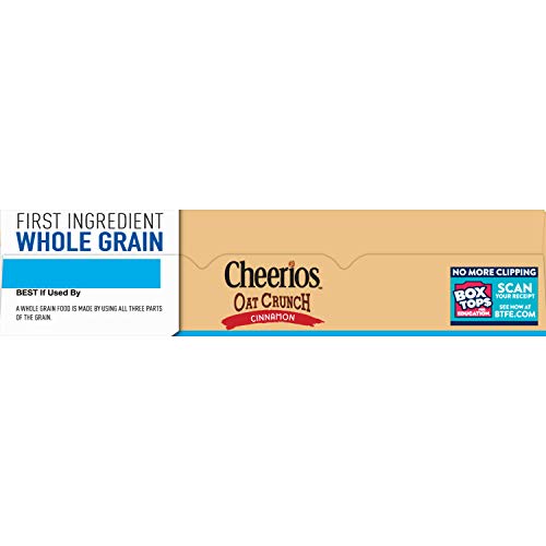 Cinnamon Oat Crunch Cheerios, Cereal With Oats, 26 Oz