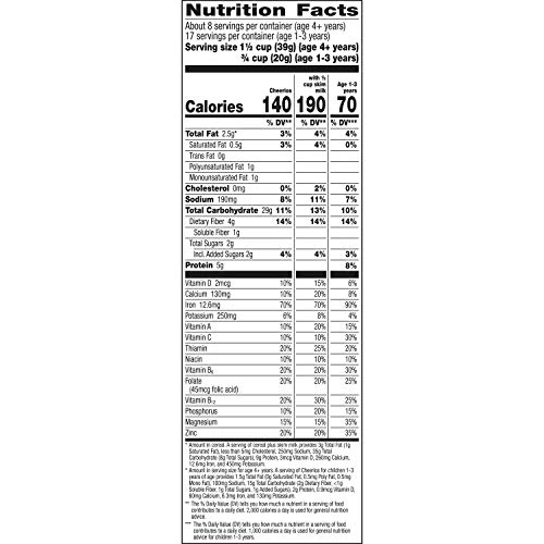 Cheerios, Cereal With Whole Grain Oats, Gluten Free, 12 Oz