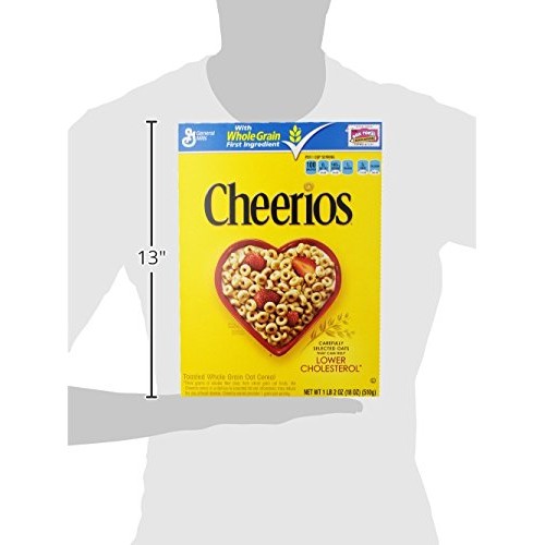 Cheerios, Gluten Free, Cereal With Whole Grain Oats, 18 Oz