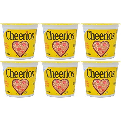 Cheerios Breakfast Cereal, Six Single-Serve 1.3Oz Cups6-Pack