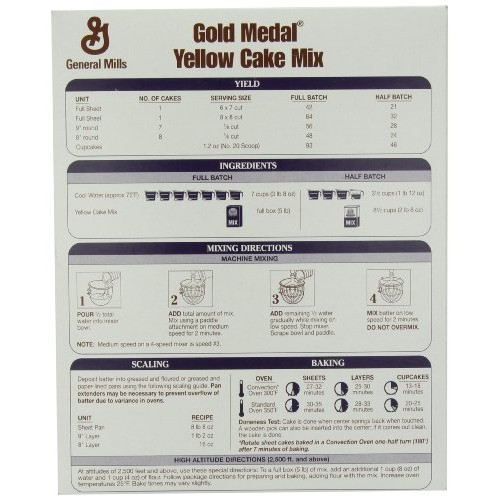 Gold Medal Yellow Cake Mix, 5-Pound