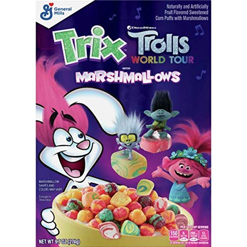 Trix Trolls World Tour With Marshmallows Cereal, 9.7 Oz 1 Box