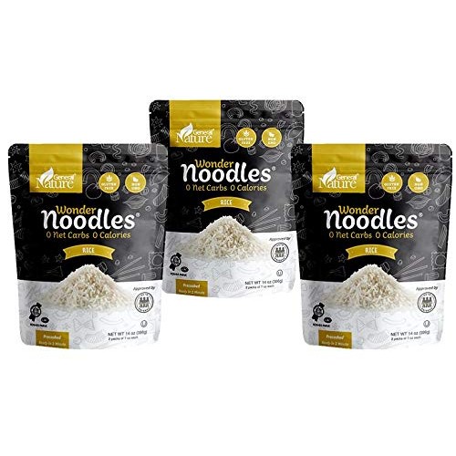 Wonder Noodles - Rice - Carb-Free, Keto Friendly - Gluten-Free,