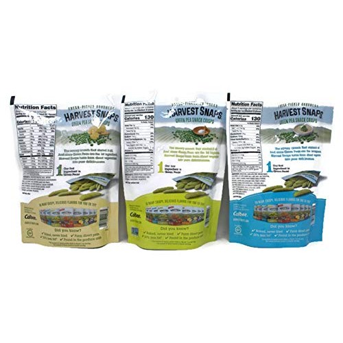 Variety Pack - Harvest Snaps Green Pea Snack Crisps 3 Oz - Lig