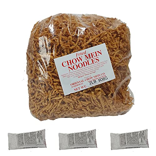 2 lb Hoo-Mee Fried Chow Mein Noodles with 3 1-oz gravy packets...