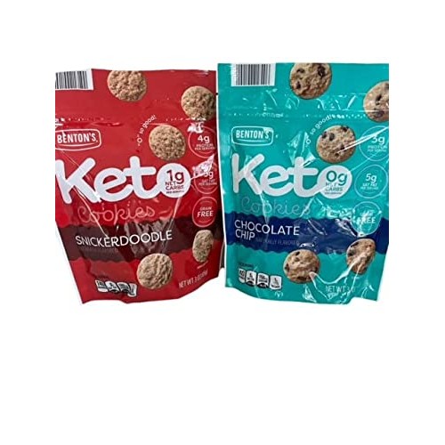 3 Oz Bentons Keto Chocolate Chip Cookies & 3 Oz Bentons Snickerd...