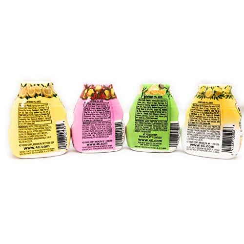 4C Totally Light Water Enhancer 4 Pack Lemonade, Strawberry, Gr