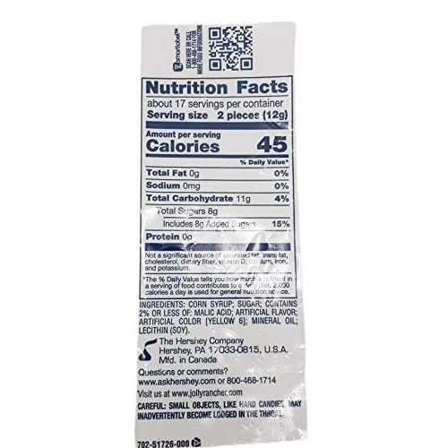 All Peach Jolly Rancher Hard Candy 6 Bags Choose Size, 1, 2, 4,