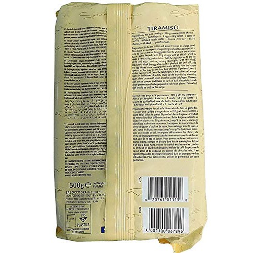 Balocco Savoiardi Italian Ladyfingers For Tiramisu - 1.1 Pound