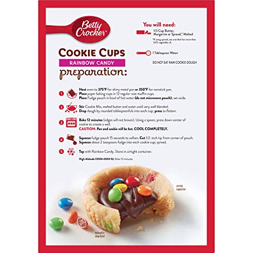 Betty Crocker Cookie Cups Kit Bundle, Lot Of 2- 1 Rainbow Cand