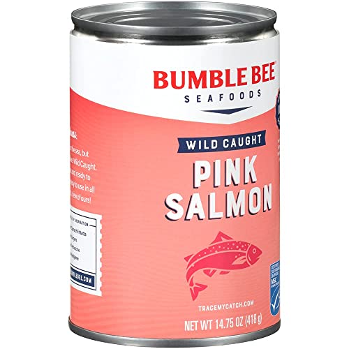 Bumble Bee Wild Caught Pink Salmon, 14.75 Oz Cans Pack of 12