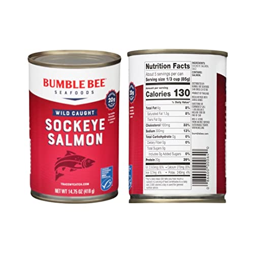 Bumble Bee Wild Caught Sockeye Salmon | Pack Of 3 | 14.75 Oz Per...