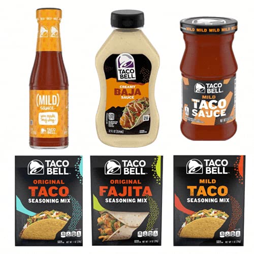 Bundle Taco Bell Sauce And Packets- Taco Bell 6Pk