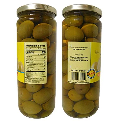 Cento Spanish Queen Olives, 10 Ounce Pack Of 3