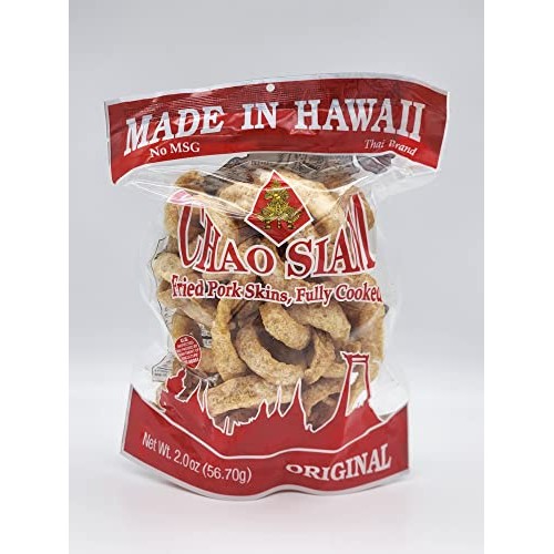 Chao Siam Premium Pork Rinds - Original Flavor 2oz/56.70g Pack ...