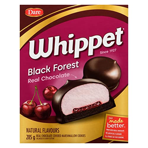 Dare Whippet Marshmallow Cookies, Black Forest, Original and Str...