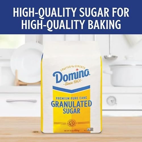 Domino granulated pure cane white sugar 10 lb bag Domino granulated pure cane white sugar 10 lb bag