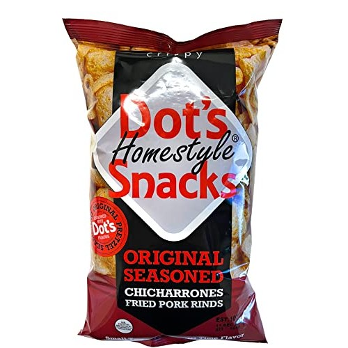 Dots Homestyle Snacks Original Seasoned Chicharrones Fried Pork...