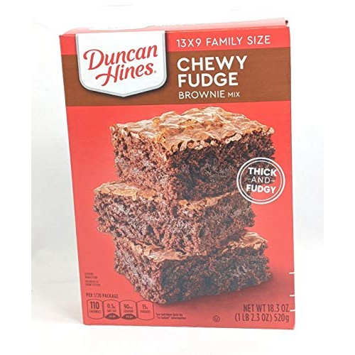 Duncan Hines Chewy Fudge Brownie Mix Thick &Amp; Fudgy 3 - 18.3 Oz.