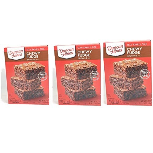 Duncan Hines Chewy Fudge Brownie Mix Thick &Amp; Fudgy 3 - 18.3 Oz.