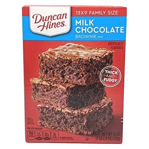 Duncan Hines Milk Chocolate Brownie Mix Thick &Amp; Fudgy 3 - 18 Oz