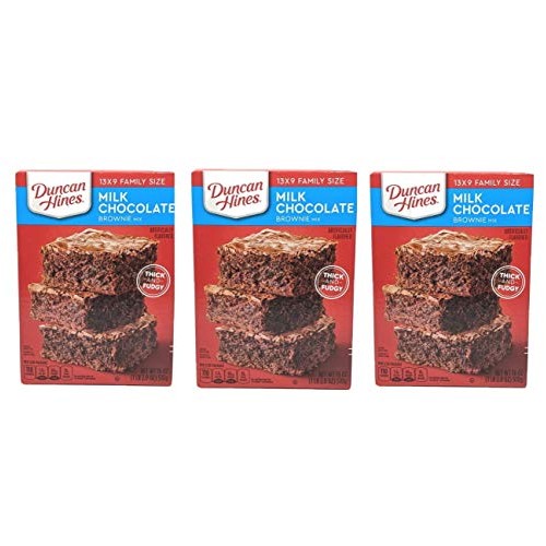 Duncan Hines Milk Chocolate Brownie Mix Thick &Amp; Fudgy 3 - 18 Oz