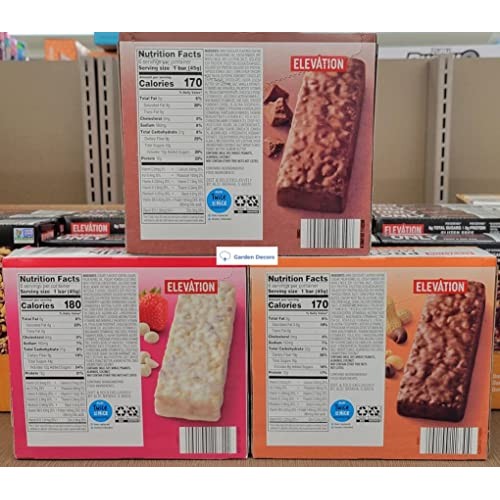 Elevation Protein Meal Bars Double Chocolate, Strawberry, Chocol... Elevation Protein Meal Bars Double Chocolate, Strawberry, Chocol...