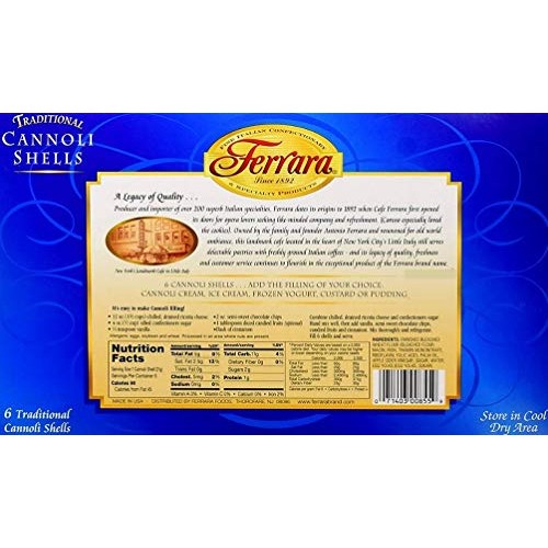 Ferrara - Cannoli Shells, 4.5 Oz. Boxes Pack Of 3 Bundled With