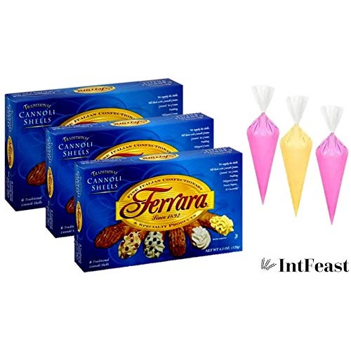 Ferrara - Cannoli Shells, 4.5 Oz. Boxes Pack Of 3 Bundled With